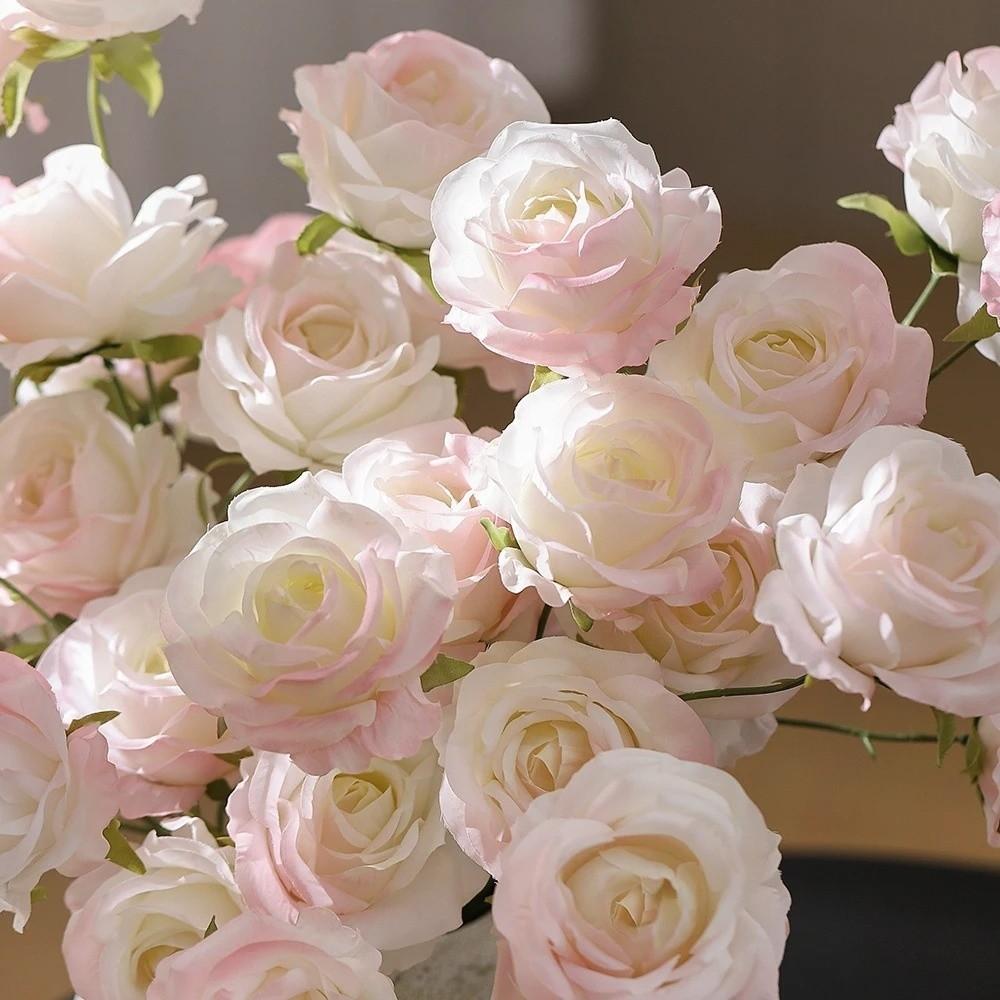 Silk Rose Simulated Rose Bouquet Vintage Flower Bouquet Artificial Flowers Photography Props