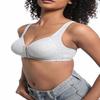 Front Closure Full Cup Wireless Vest Style Bra For Senior Women