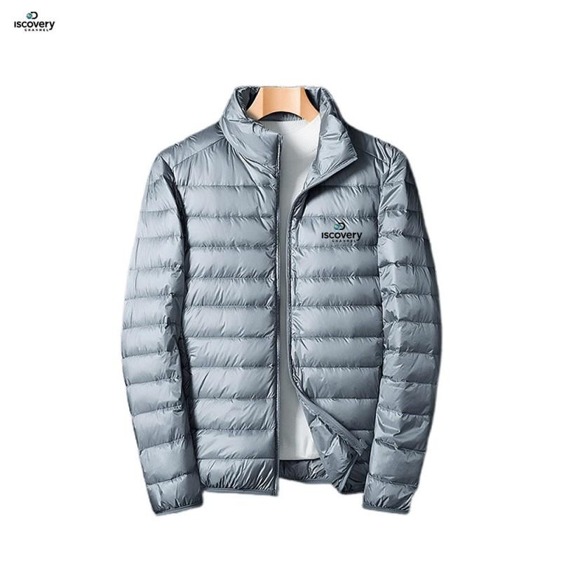 Mens Lightweight Winter Puffer Jacket Stand Collar Casual Sporty Warm Coat Teens