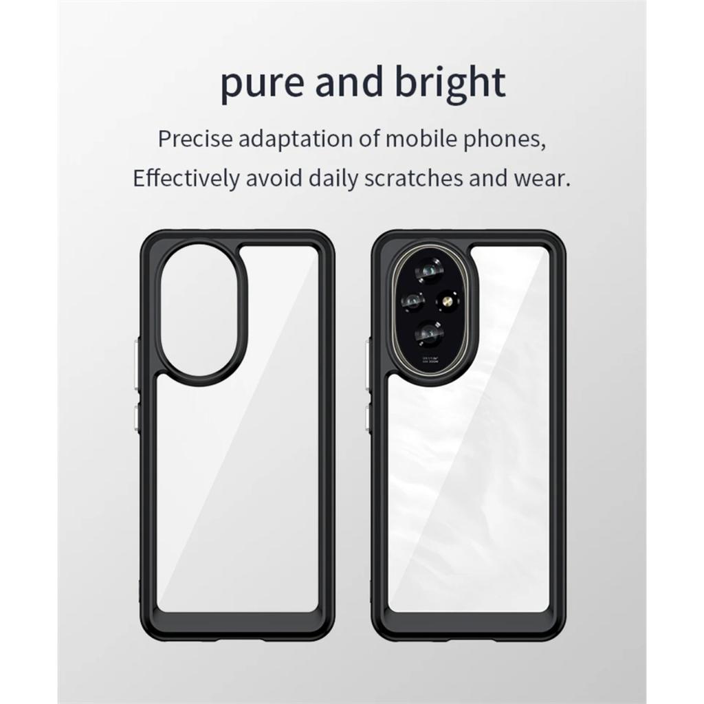 Transparent Phone Case For Honor 200 Case Bumper Silicone Colorful Back Cover For Honor 200 5G Case For Honor 200 Pro 200 Lite