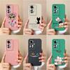 Phone Cases Cover For OPPO Realme 12 X Reno11 Pro A1i A60 A2M Capas Lovely Cat Protective Matte Silicone Soft Anti Drop Luxury Bumper Housing For OPPO