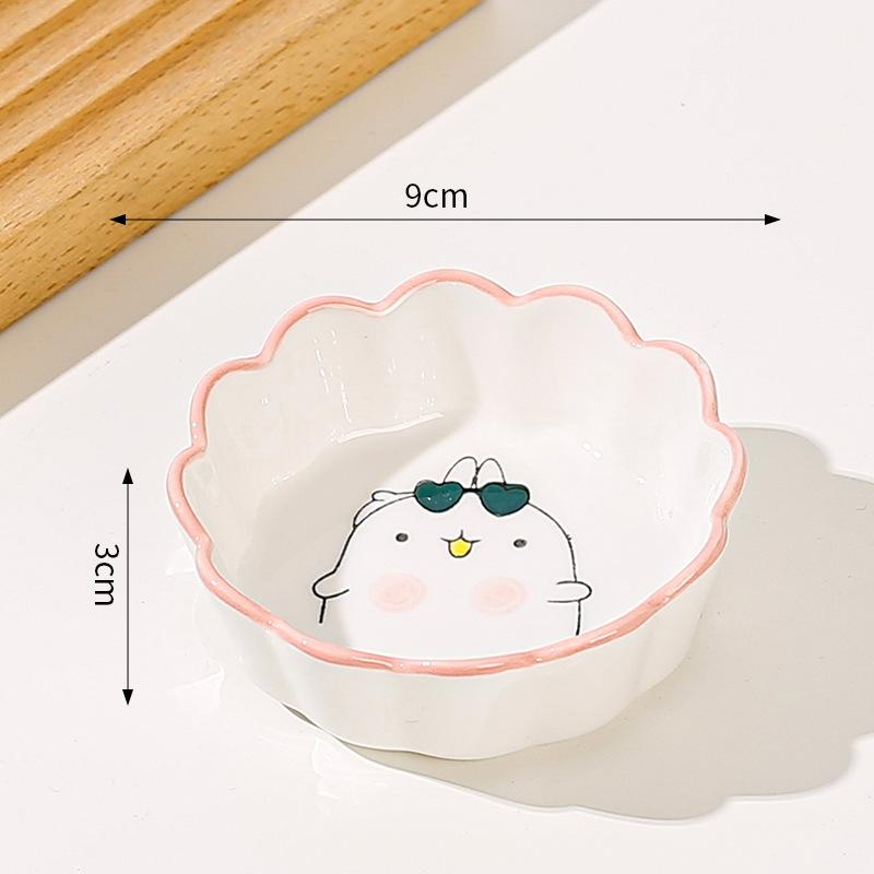 Японские мини-керамические тарелки для барбекю, соусов для макания, сашими, суши, соевого соуса, домашние настольные тарелки для закусок, фруктов, десертов