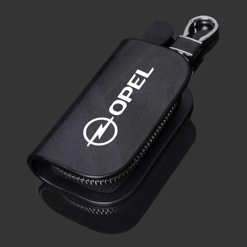 Car Key Case Pouch Bag Protective Sleeve Wallet Holder Chain Key Wallet Collector For opel astra g h j insignia zafira corsa d c