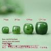 Натуральные зеленые нефритовые бусины Хэтянь для DIY браслета или ожерелья в древнем стиле