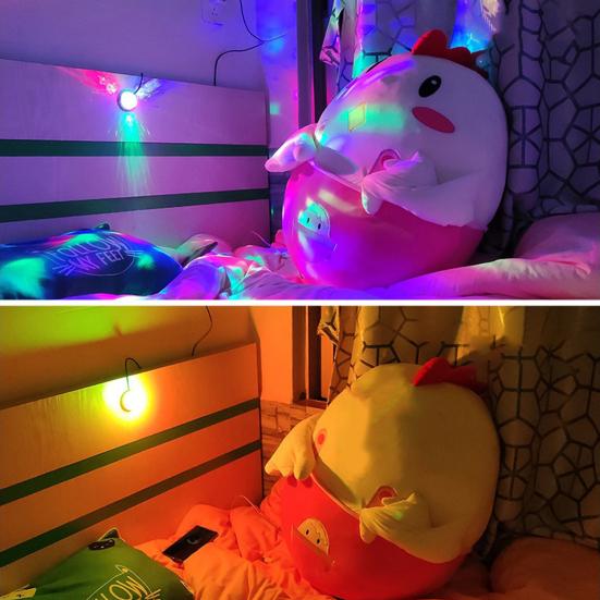 Мини-USB диско-светильник для телефона, ноутбука, голосовое управление и музыкальный ритм, автомобильный атмосферный свет, красочный светодиодный сценический свет для бара