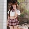 Sex Underwear Student Uniform Suit Women's Pleated Skirt Large Size Cosplay Japanese Style