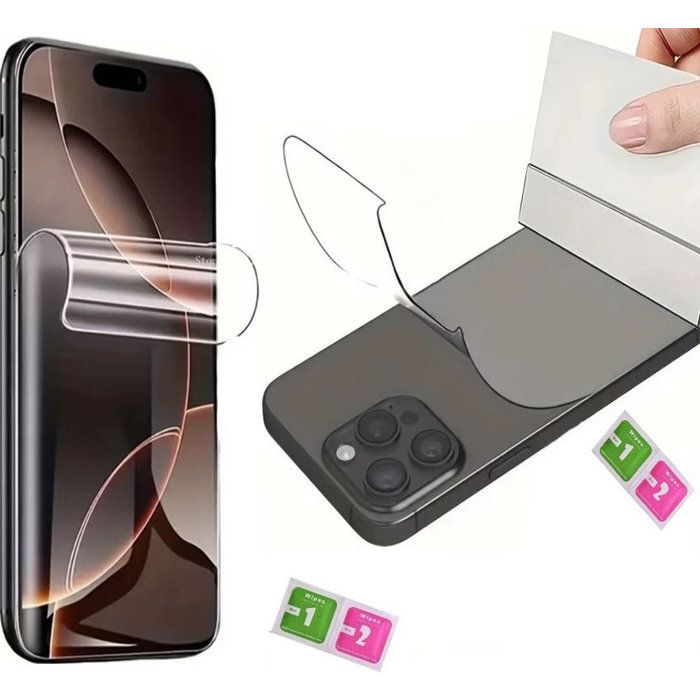 Film de protection - AILIKA - Iphone 11 Pro - Hydrogel 2-en-1 - Haute transparence - Résistant aux rayures