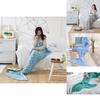 Mermaid Tail Knitted Blanket With Lightweight Faux Cashmere Perfect For Spring And Autumn Use
