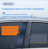 UAL3  For Dodge Ram 1500 2500 3500 2009-2018 2010 2011 Bright Black Carbon Fibre Window Door Waterproof B C Sticker