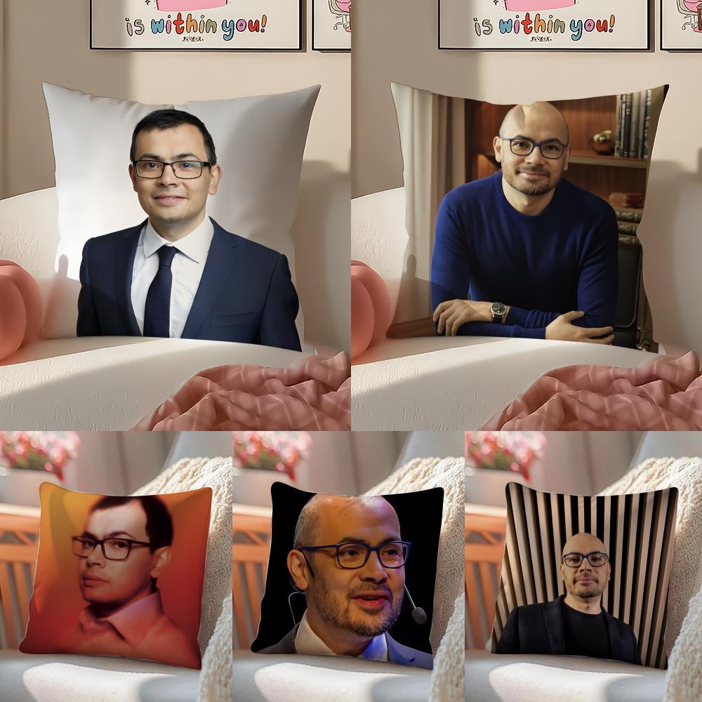 America Hot US DDemis Hassabis Cushion Cover Pillowcase Short Plush Invisible zipper Room Sofa Cushion Cover