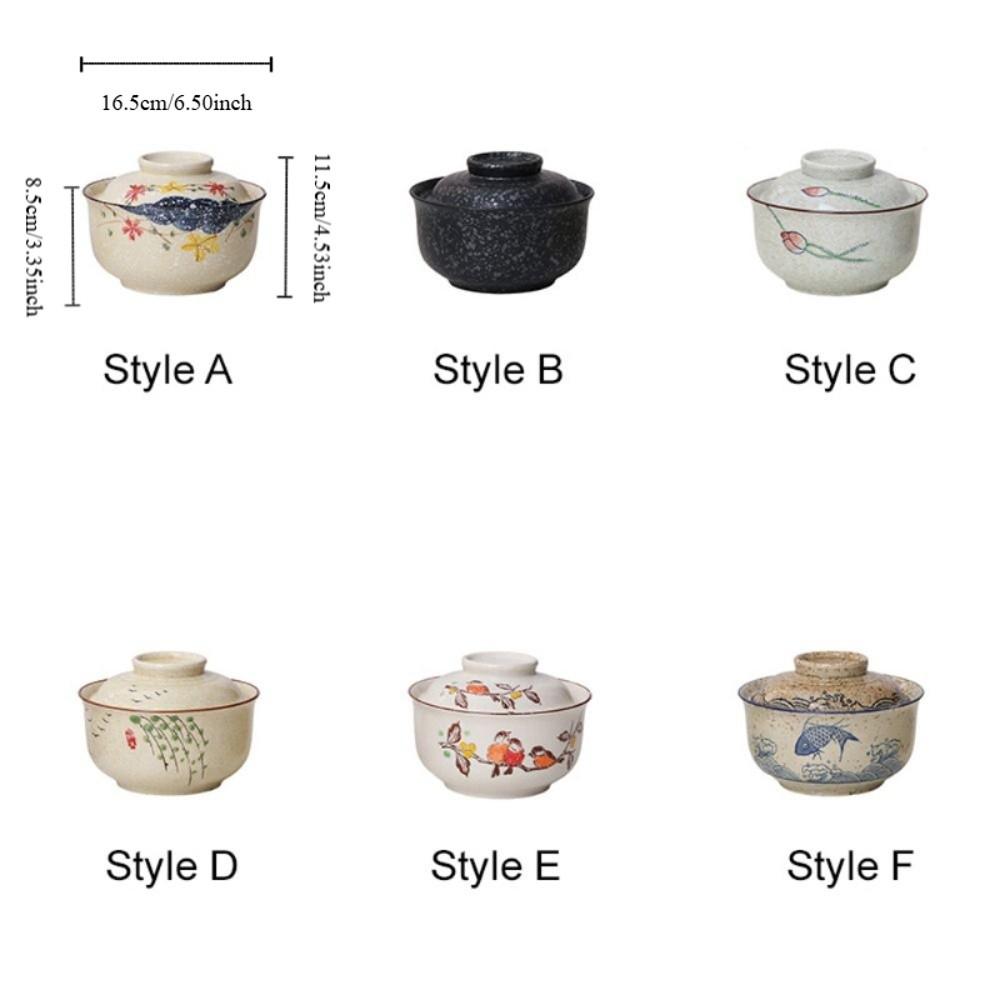 750 Ml Japanese Style Ceramic Ramen Bowl 6.5inch Instant Noodle Bowl Rice Bowl Restaurant