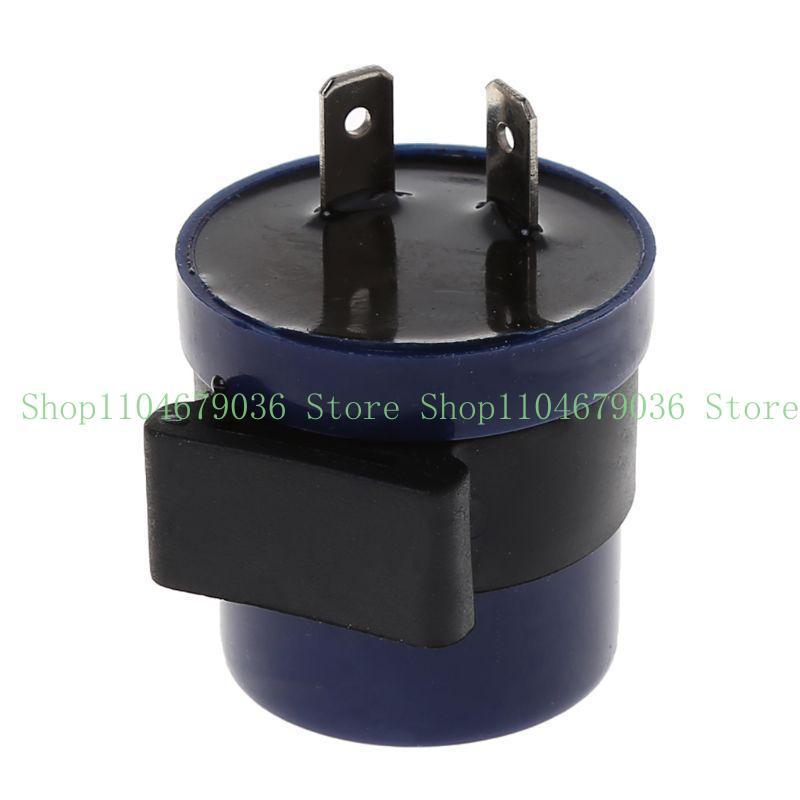 6V 12V Round Motorcycle Inbuilt Beeper Flasher Turn LED 2 P Motor Buzzer Flasher Indicato