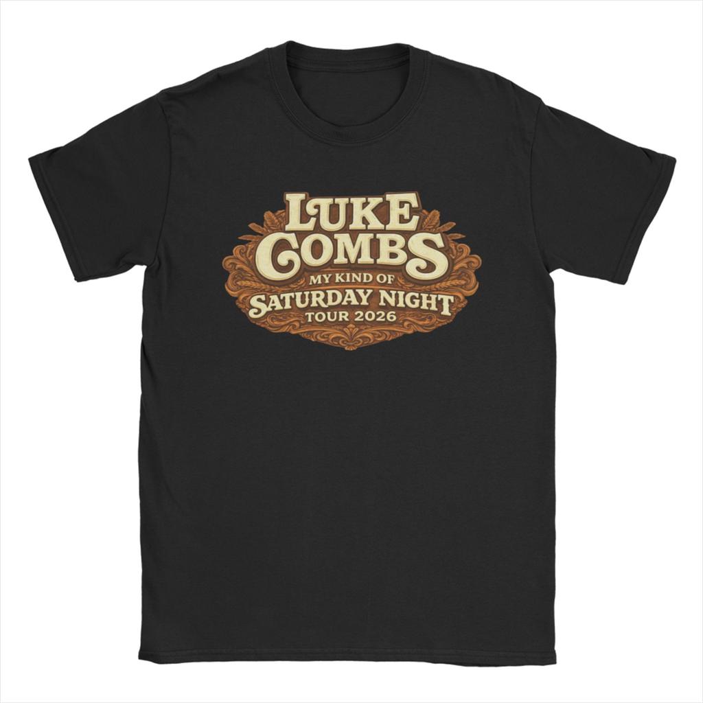 Vintage T Shirt Summer Lukes Combs My Kind Of Saturday Night Tour 2026 Tee Shirt For Man Short Sleeve Clothing