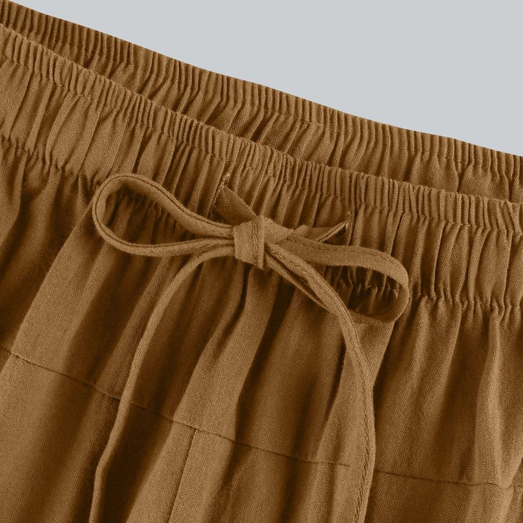 Men's Eight-inch Casual Loose Drawstring Summer Eight-inch Pants