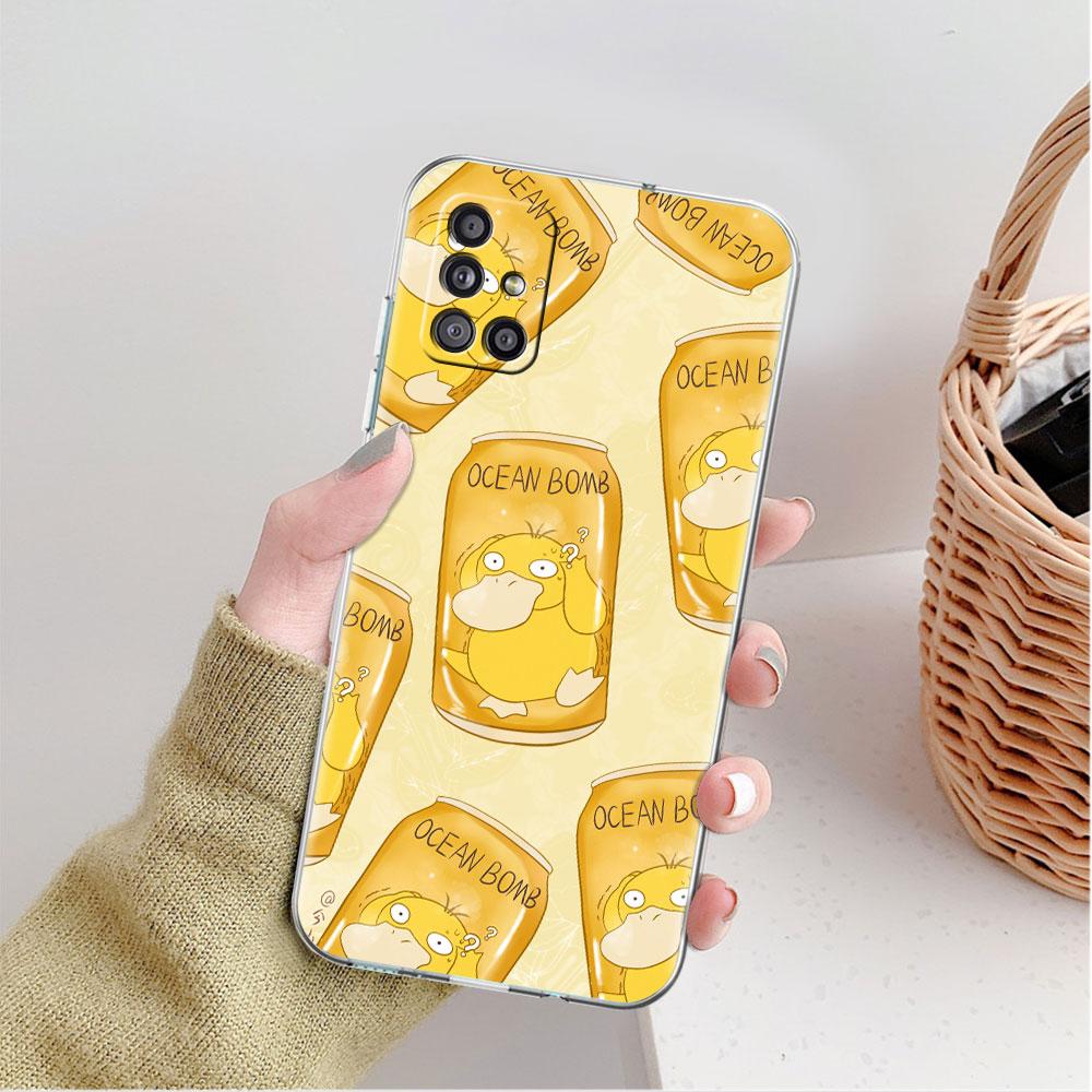 Аниме Прозрачный чехол Покемон для Samsung Galaxy A52 A12 A51 A32 A21s A71 A32 A22 50 A70 A31 A72 5G Чехол для телефона