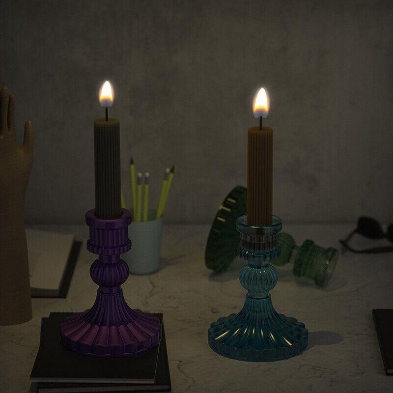 Nordic Candlestick Silicone Molds for Plaster Cement Epoxy Resin Candle Holde GF
