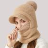 Волокна Шапки Шарф Комплект Защита Ушей Шея Шарф Кепка Новая Защита Ушей Шапка Осень Зима