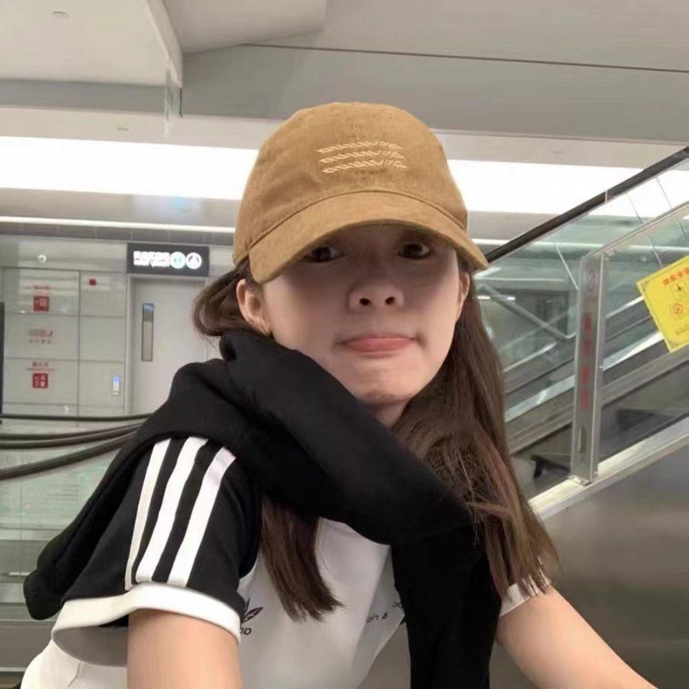 Washable Vintage Duck Tongue Cap Cotton Embroidery Baseball Cap Riding Running