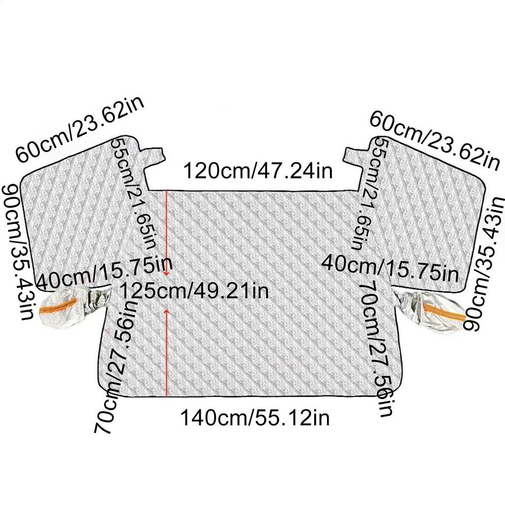 Чехол на лобовое стекло от снега Магнитный протектор лобового стекла Переднее лобовое стекло Блок против снега для зимних снежных дней Ледяной дождь
