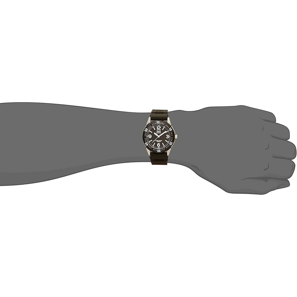 Citizen Q&Q Analog Waterproof Watch with Urethane Strap Men's Black