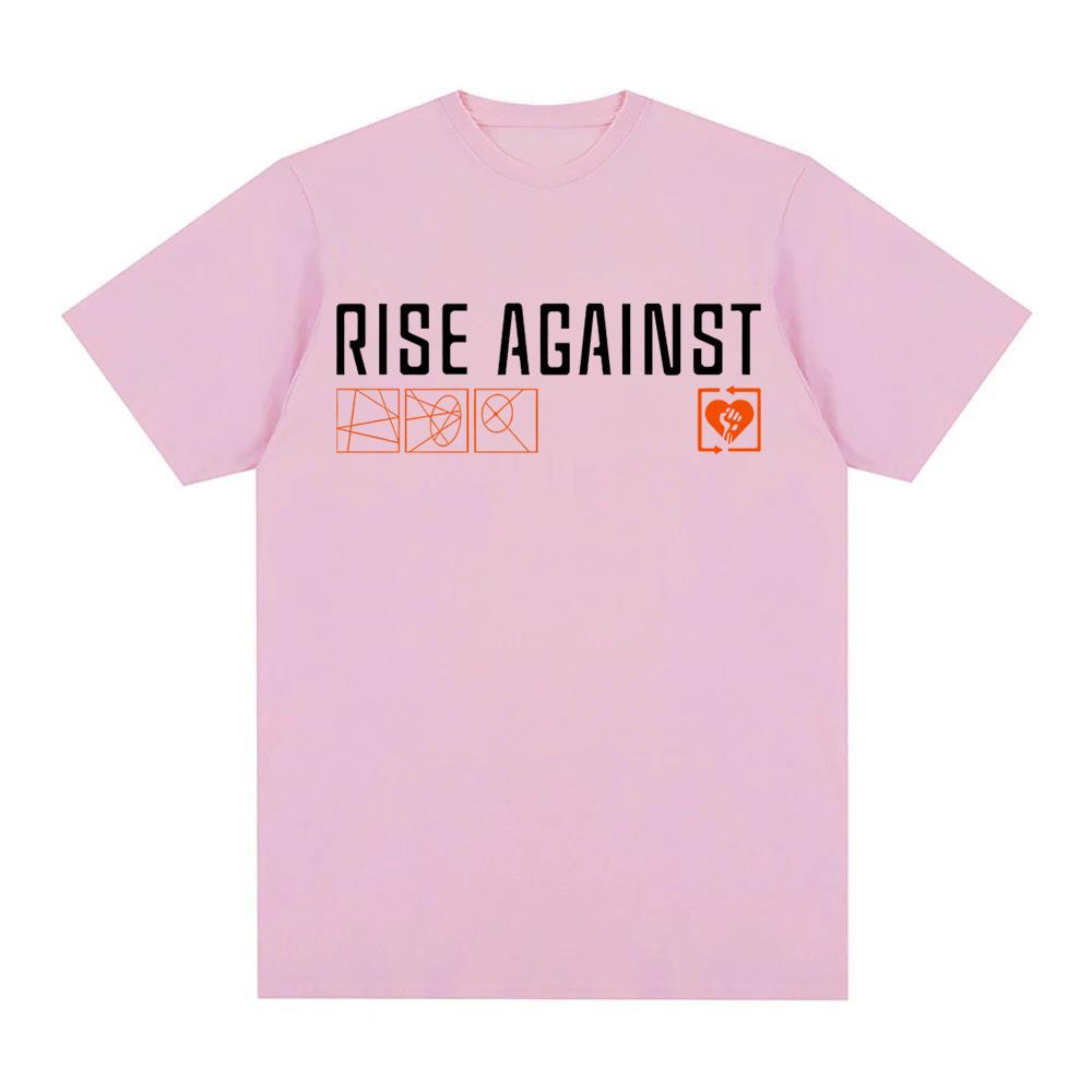 Rise Against Ricochet 2025 новая летняя футболка с двусторонней печатью гранж футболка поп-мода футболка Ropa Hombre готическая одежда