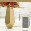 Металлическая ваза для цветов, Designer Stainless Steel Prism Glow Flower Vase (Gold, Pentagonal),  Behoma