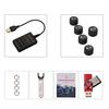Android TPMS для автомобильного радио DVD-плеера Система контроля давления в шинах Запасное колесо Внешние 5 датчиков Отображение в реальном времени USB TMPS