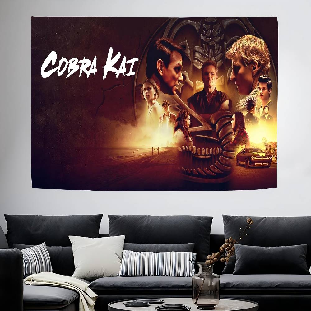Movie C-Cobra Kai 2025 Anime Backdrops For Photography Kid Birthday Party Poster Flowers Balloon Decor Photocall Background