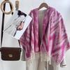 New Imitation Cashmere Scarf Women's Autumn and Winter High-end Core-spun Yarn Shawl Double-sided Warm Scarf
