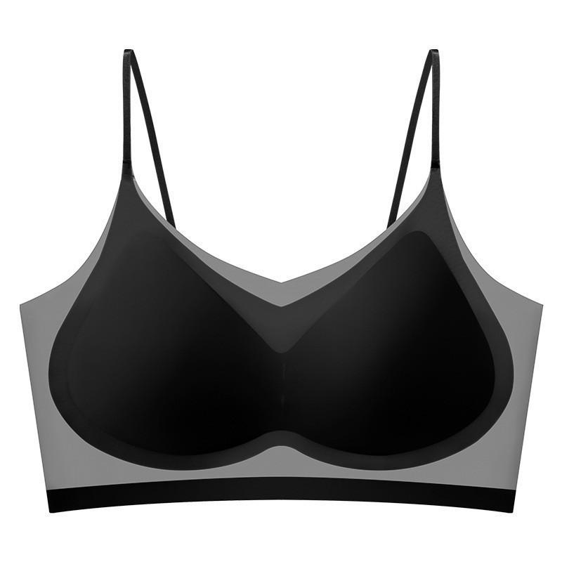 FINETOO Бесшовный бюстгальтер для женщин M-XXXXL Plus Size с плечевым ремнем, ультратонкое дышащее нижнее белье из ледяного шелка