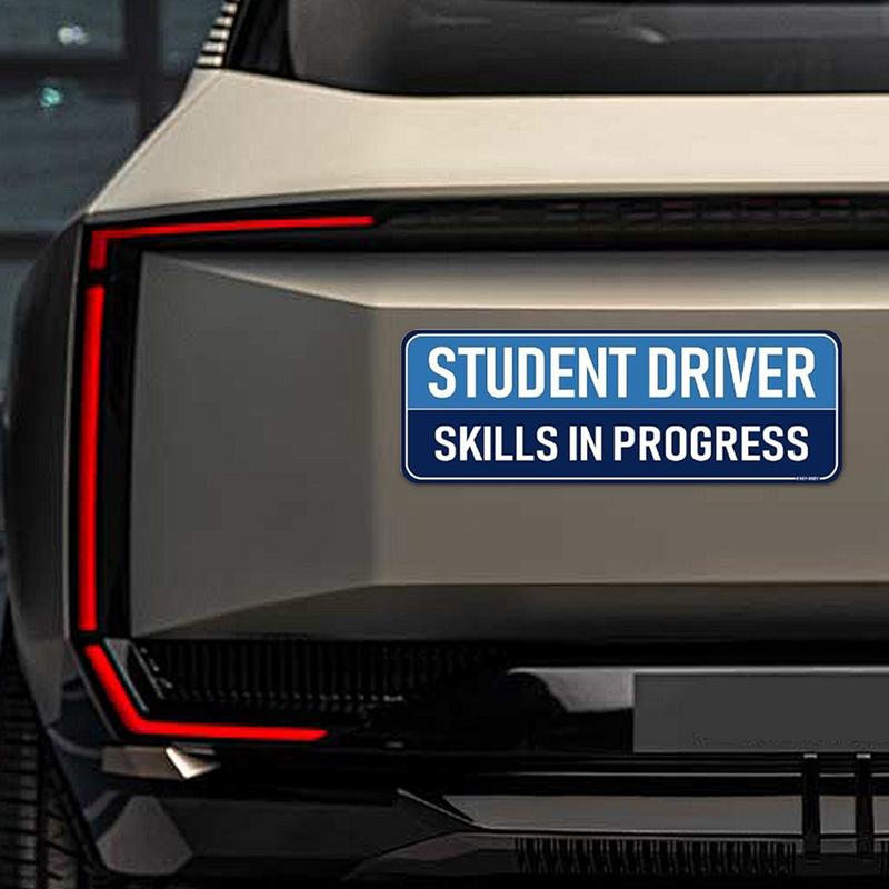 Студент-водитель Магнит Новый водитель Магнит для автомобиля Высокая видимость автомобильный магнит наклейка всепогодный новичок водитель бампер наклейка для