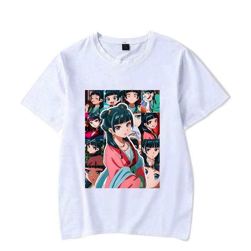 Unisex New The Apothecary Diaries Printed T-shirts Unisex WoUnisex Summer Casual Short Sleeved T-shirts Round Neck Tops Maomao T Shirt