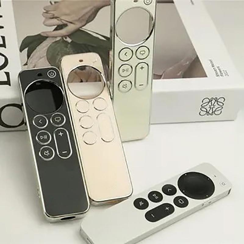 Чехол Tpu Silver Edge, совместимый с пультом дистанционного управления Apple TV 4K/Hd, предотвращает появление царапин, защищает от падений, прозрачный защитный чехол