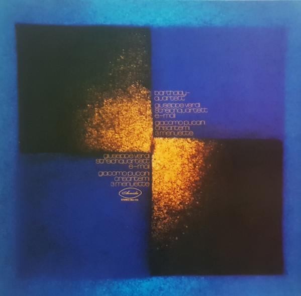 Виниловая пластинка BARTHOLDYQUARTETT GIUSEPPE VERDI Струнный квартет ми минор Хризантемы BQ113 ARMIDA 1971 Германия Классика Б/У