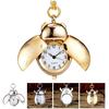 Cute Animal Beetle Pocket Watch Necklace Quartz Shellhard Ladybug Pendant with Chain