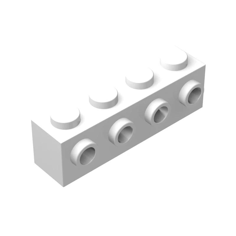 100 шт. MOC Частицы 30414 Кирпич Модифицированный 1 x 4 со штырьками сбоку Строительные блоки DIY Совместимые Сборные Высокотехнологичные Игрушки