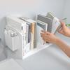 Multifunctional Desktop Bookend with Pen Box Home Office Stationery Organizer Shelf File Magazine Holder Book Stand Storage Rack