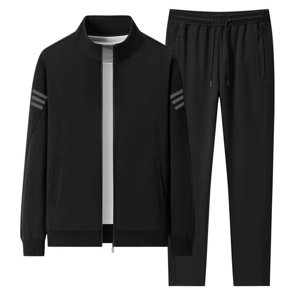 Осенне-зимний повседневный кардиган-свитшот, мужской свободный спортивный повседневный комплект: куртка и длинные брюки