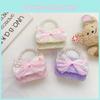 Modern Childrens Fashionable Single Shoulder Bag With Pearl Details And Bow Design