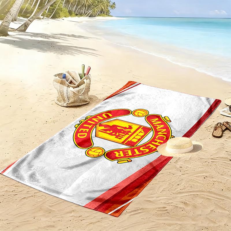 Man Utd Print Beach Towel, Large Soft Quick Dry Towel for Beach Camping Swimming