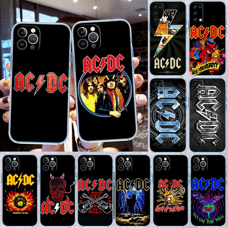 A-acdc Transparent Phone Case for Motorola Moto E13 E15 E20 E22 E22I E22S E30 E32 E40 E7 E7I G Plus Power Play Stylus G22 G14