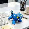 Забавные Офисные Настольные Аксессуары 3D Печатная Артикулированная Синяя Фигурка Тигра, Гибкая Сочлененная Игрушка-Спиннер, Милая Пухлая Фигурка Животного Подвижная Настольная