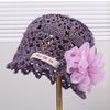 Breathable Hollow Pullover Hats Hollow Out Beret Cap Elegant Beanies Cap  Summer