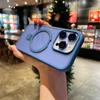 Роскошный матовый чехол-держатель для телефона iPhone 15 Pro Max 14 13 12 11 для Magsafe, противоударный металлический невидимый магнитный кронштейн, задняя крышка с пленкой для объектива