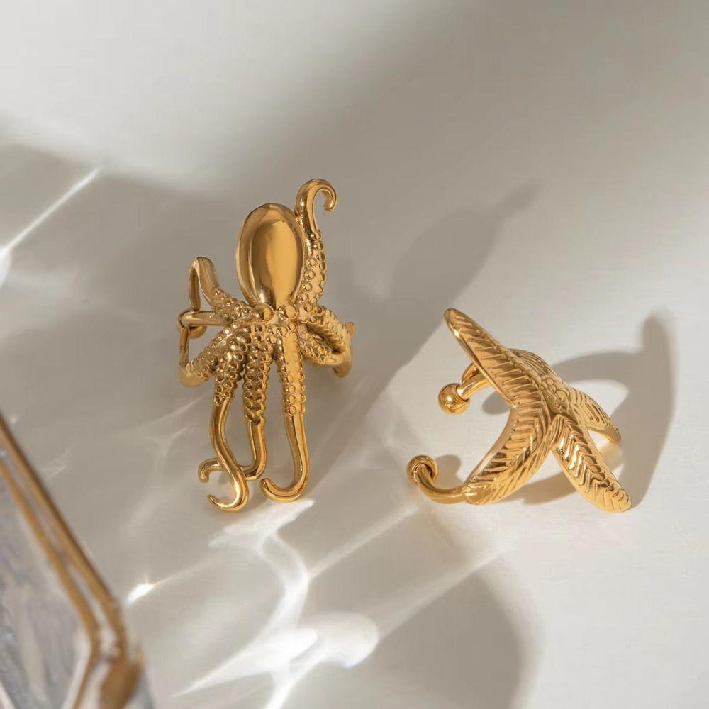 Fashion Gold Plating Earrings Stainless Steel Bow Earrings Elegant Geometric Drop Earrings  Jewelry