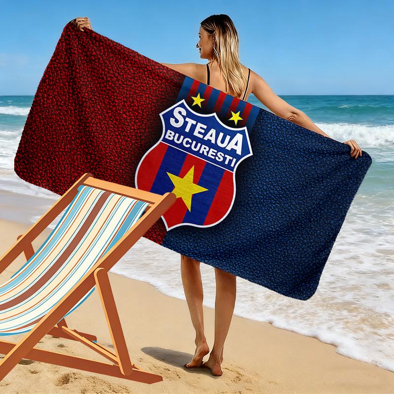FCSB Print Beach Towel, Large Soft Quick Dry Towel for Beach Camping Swimming