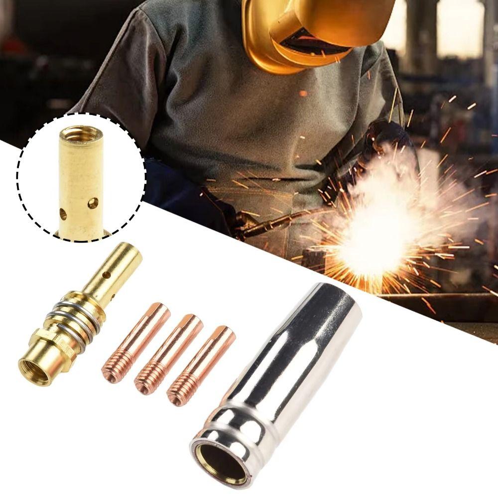 Durable MB15AK Torch Nozzles Contact Tips Electric Conducting Tip Welding Mouth  Welding Supplies