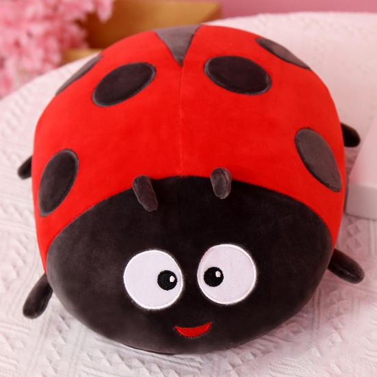 Ladybug Cushion Skin-friendly Breathable Fine Workmanship Decor Stuffed Ladybird Bee Pillow for Home