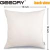 GEEORY Happy Easter He is Risen Throw Pillow Covers 18x18 Inch Set of 4, Cross Flower Wreath Blessed Spring Decorative Farmhouse Holiday Cushion Case