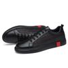 2024 Genuine Leather Shoes Men Black Sneakers Ins Fashion Men Shoes Cow Leather Male Footwear